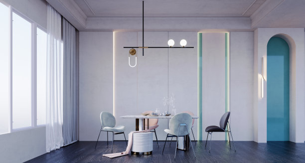 餐厅墙壁装饰。图片下载