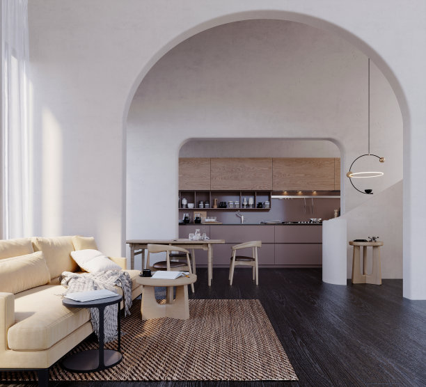 厨房和用餐区。图片下载