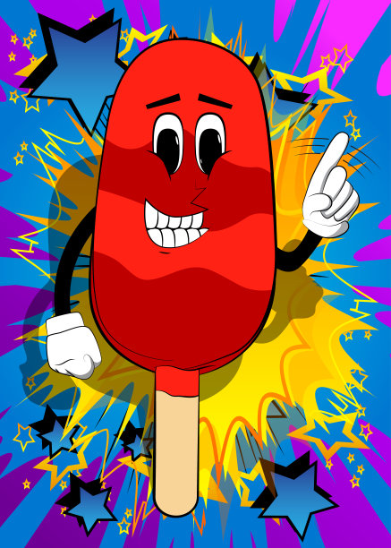 冰淇淋用手指说“不”。图片下载