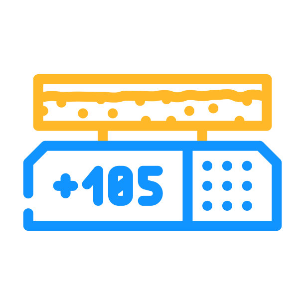 加热板实验室彩色图标矢量插图图片下载