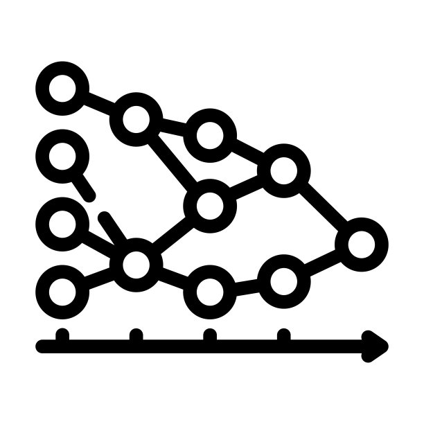 算法数据科学线性图标矢量图图片下载