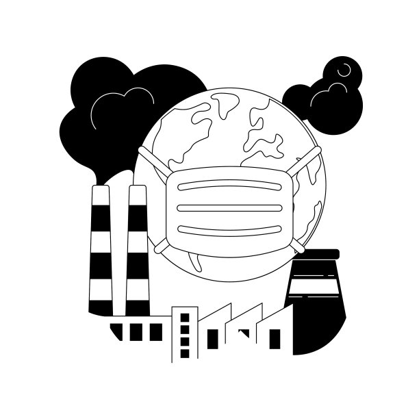 空气污染抽象概念图片下载