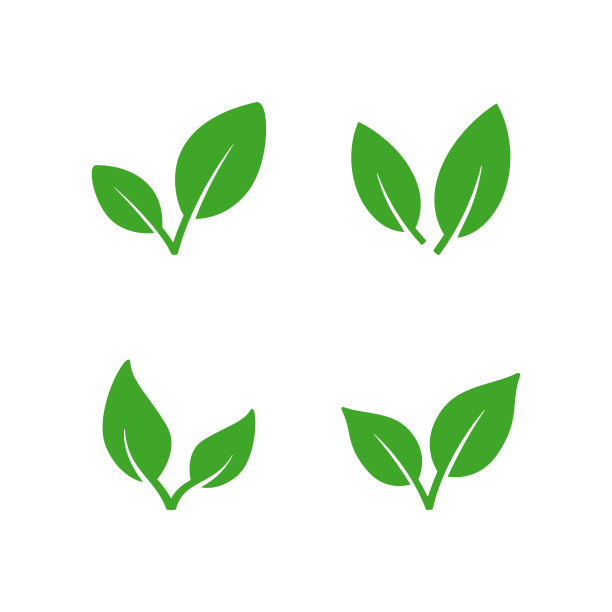 设置生态树叶的符号图标图片下载