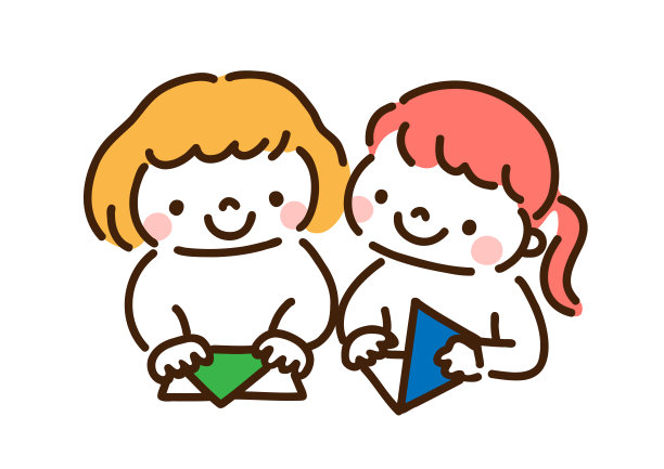 插图的女孩喜欢折纸图片下载