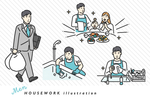 男人做各种家务图片下载