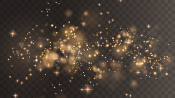 圣诞节的背景。粉PNG。神奇的闪光金粉。细细的，有光泽的尘粒轻微脱落。神奇的闪烁效果图片下载