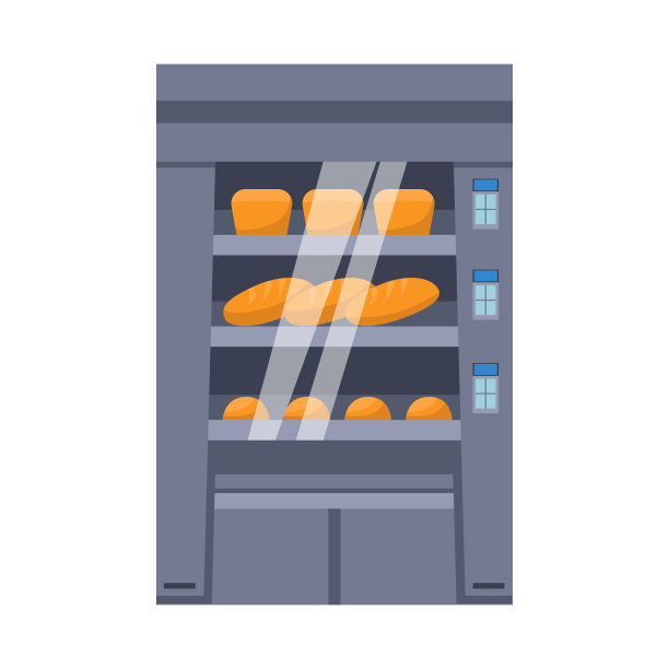 架子和面包图标套的设计图片下载