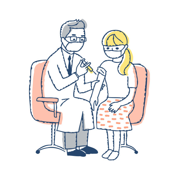 女医生和注射的病人图片下载