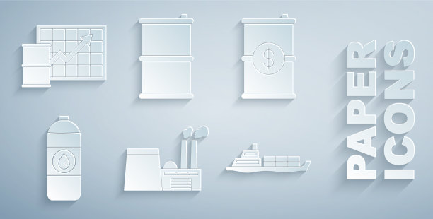 集石油工业厂房建造桶油图片下载