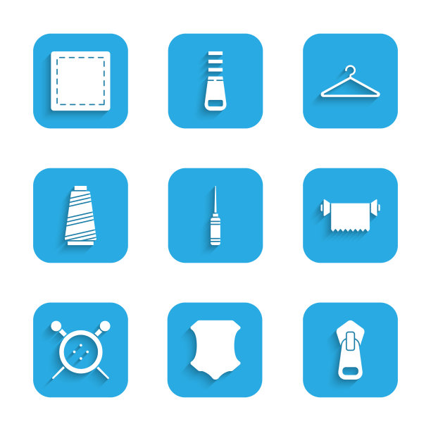 套锥工具皮革拉链纺织面料卷图片下载