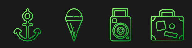 设线摄影摄像机锚冰淇淋在华夫饼图片下载