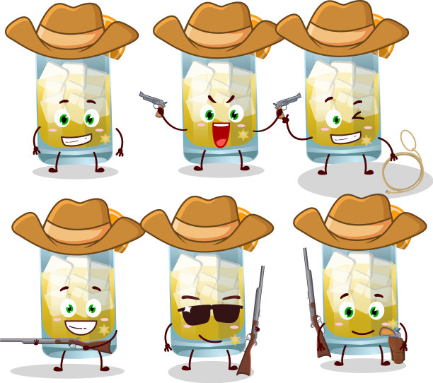 酷酷的牛仔卡通人物辛格尼与可爱图片下载