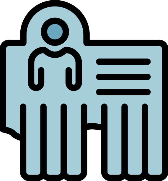 纸街广告图标色彩轮廓图片下载