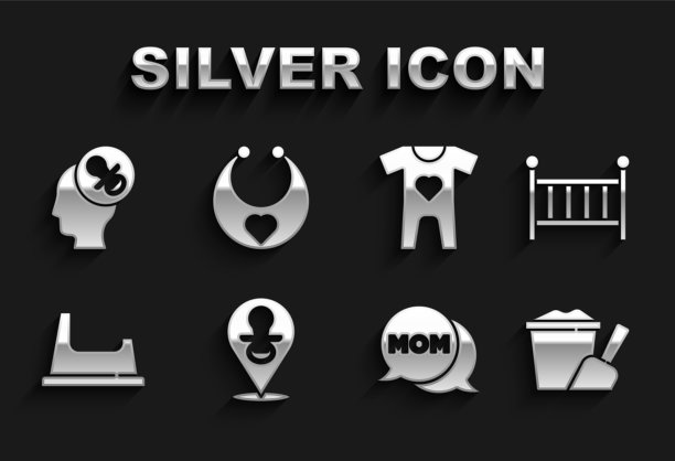 把婴儿奶嘴，婴儿床，摇篮和沙子放进去图片下载