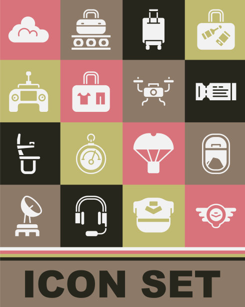 设航空徽飞机窗航线图片下载