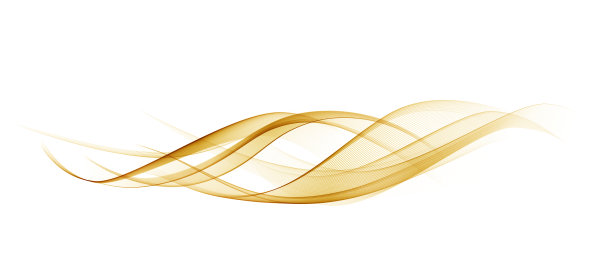 摘要金色曲线背景。矢量插图。图片下载
