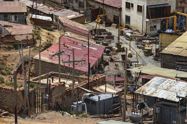 塞罗里科的银矿仓库。波托西图片下载