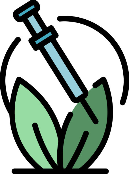 植物生物学图标颜色轮廓图片下载