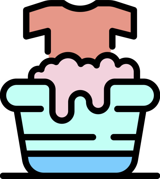 手洗图标颜色轮廓图片下载