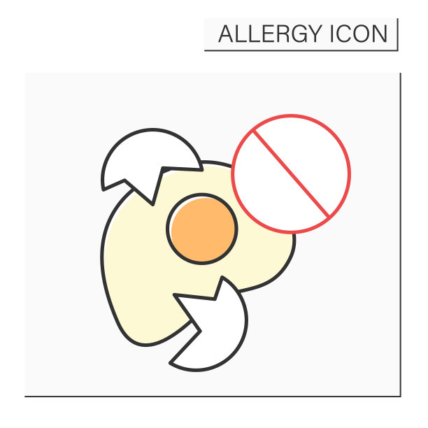 对食物颜色图标过敏图片下载
