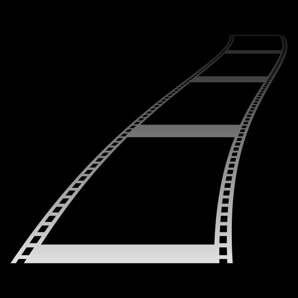 照相用的照相胶片条纹剪影图片下载