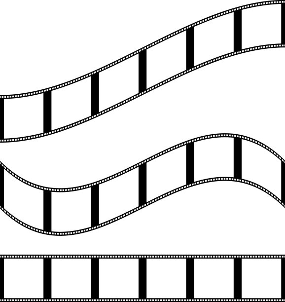 照相用的照相胶片条纹剪影图片下载