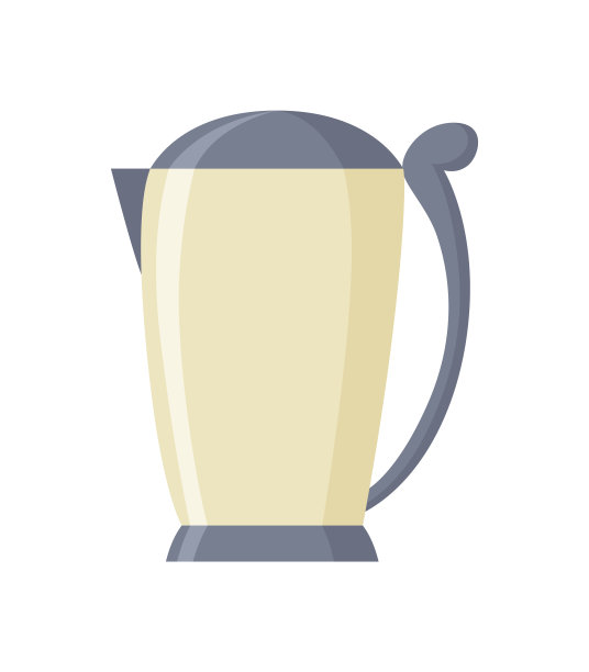 水壶装饰厨房工具图标。电茶壶孤立的卡通插图。家居用品或厨房用品商店广告元素。用于烧水的家用电器图片下载