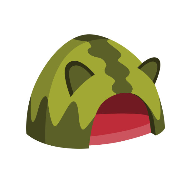 猫饰品小房子。与动物玩耍的有趣玩具装置。宠物店的彩色插图。Kiten保健图标图片下载