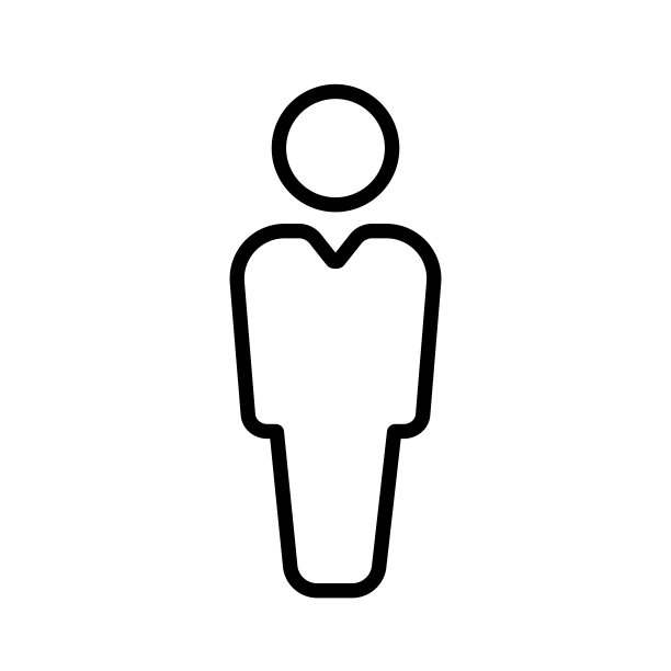 线型的人物图标。领导。向量EPS 10。在白色背景上隔离图片下载