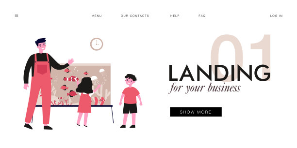 年轻人和孩子们站在水族馆附近图片下载