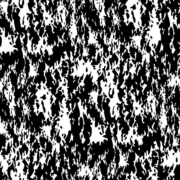 黑白伪装。摘要斑点单色无缝图案。矢量平面图形插图。纹理。图片下载