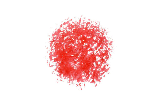 红色水彩在白色背景上扩散，抽象的色彩，抽象的墨水图片下载