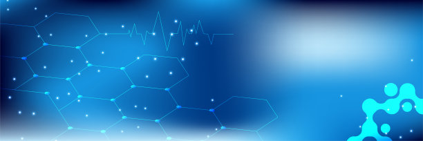 摘要医学旗帜背景。模板设计具有概念和理念，适用于医疗保健技术、创新医学、健康、科学和研究。医学模式网站标题或网页横幅图片下载