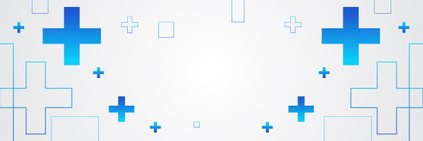 网站标题或横幅设计医疗六角图案。几何抽象背景与简单的六角形元素。医学、技术或科学设计。图片下载