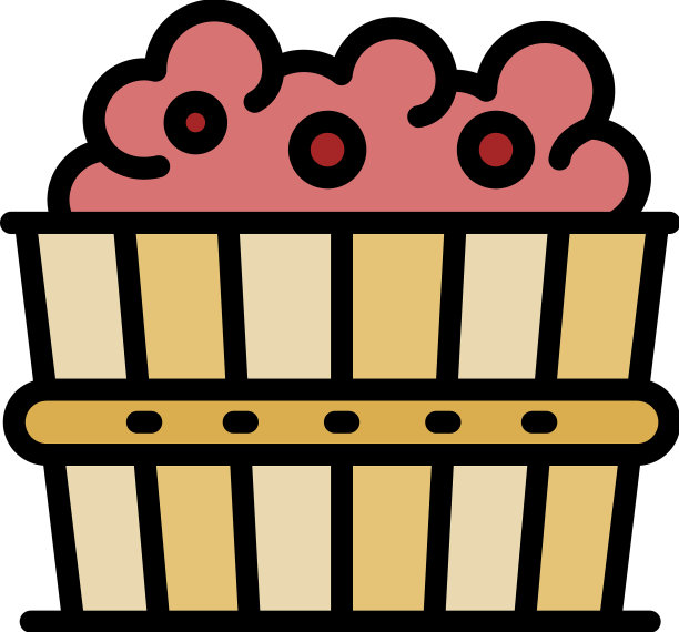 葡萄酒发酵图标颜色轮廓图片下载