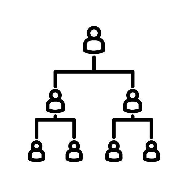 组织结构图标设计矢量模板插图符号和符号EPS 10在白色背景图片下载