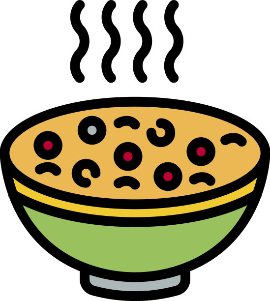 燕麦片图标颜色轮廓图片下载