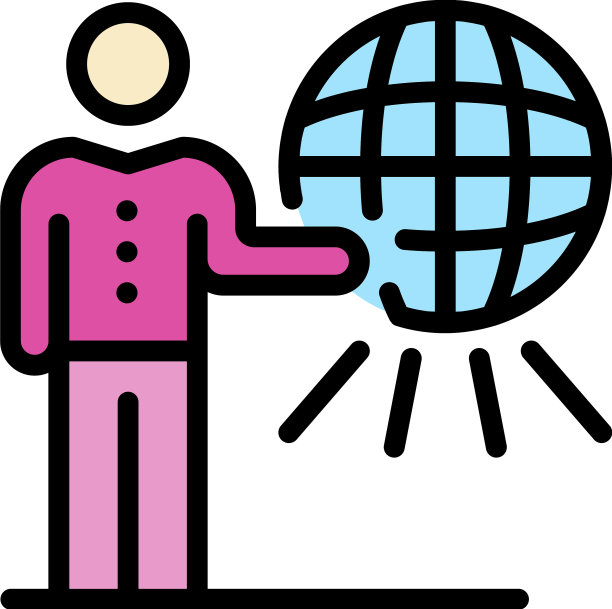 全球新闻电视节目主持人图标颜色大纲图片下载