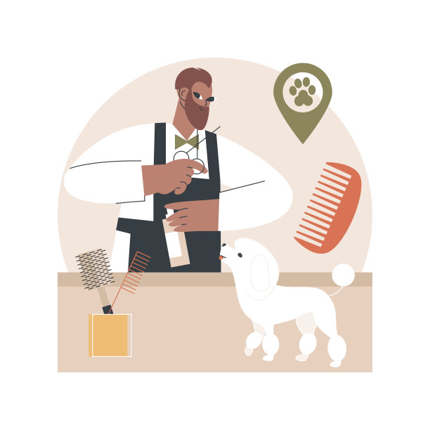 美容沙龙抽象概念矢量插图。图片下载