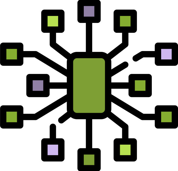 通讯工程师设计城市图标颜色图片下载