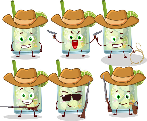 酷酷的牛仔卡通人物加罗很可爱图片下载