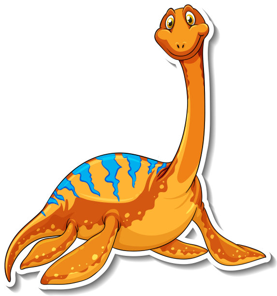 依拉丝莫龙恐龙卡通人物贴纸图片下载