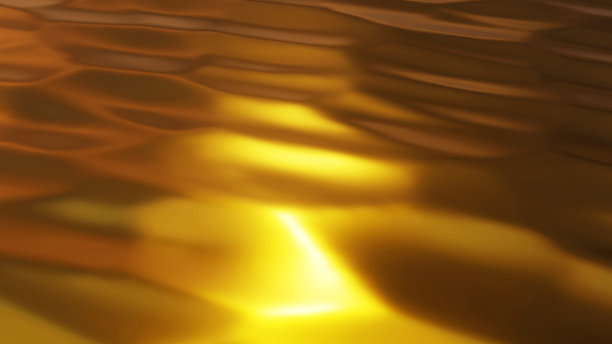 金色金属质感与波浪图片下载