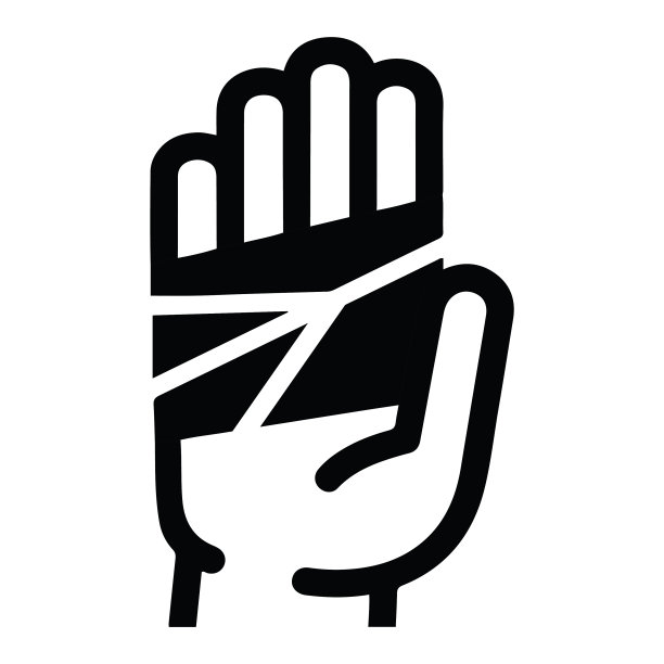 包扎的手或伤口图标图片下载