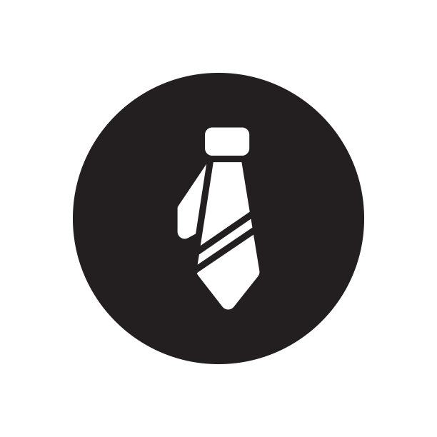 领带字形图标图片下载