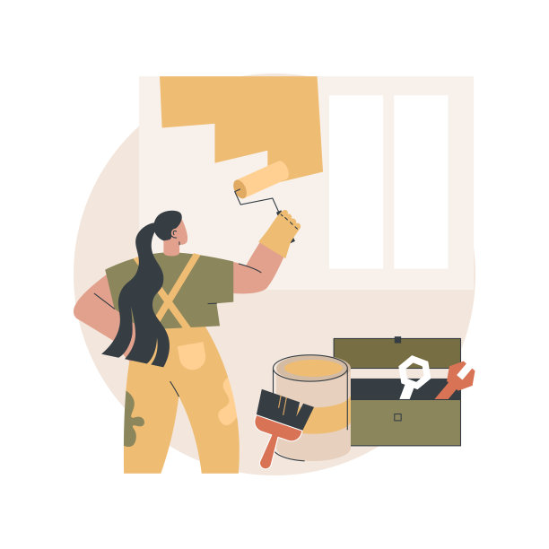 DIY修复抽象概念矢量插图。图片下载