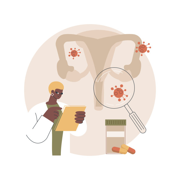 性传播疾病抽象概念矢量插图。图片下载