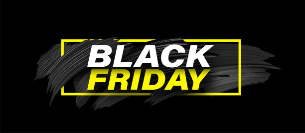 黑色星期五的标志在笔触上。图片下载