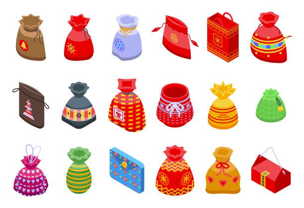 幸运包图标集。图片下载