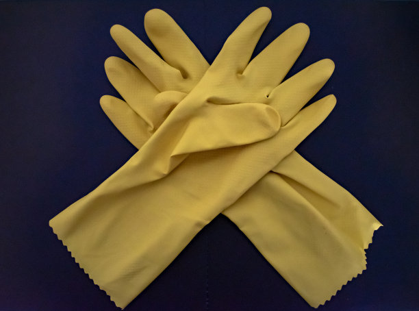 防护手套，厨房手套，橡胶手套，黄色手套，医用手套，厨房手套图片下载